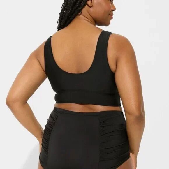 Torrid High Rise Ruched Swim Bottom 1X - Picture 12 of 12